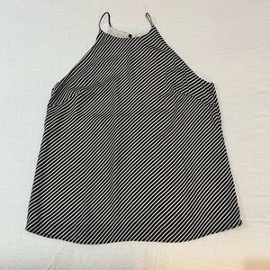 H&M Office Casual Diagonal Striped Tank - Size S